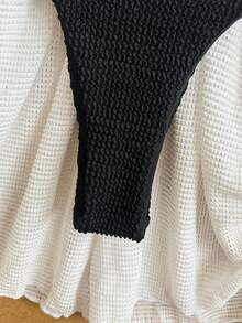 SHEIN Swim 吊脖三角形側繫帶比基尼泳裝