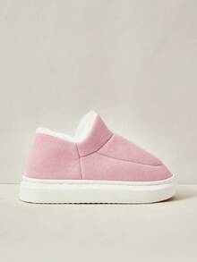 Cuccoo New Thick Sole Outdoor Snow Boots, Warm Thermal Lined Indoor Slippers, Anti-Slip Winter Home Shoes For Women