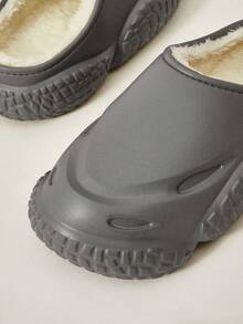 Cuccoo Women's Solid Color Thermal Lined Winter Indoor Slippers - Grey - View 3