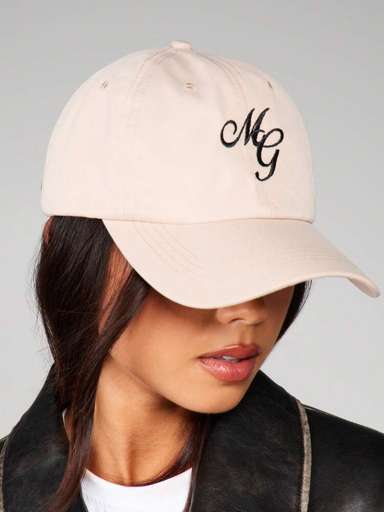 MISSGUIDED Embroidered Monogram Baseball Cap With Adjustable Strap