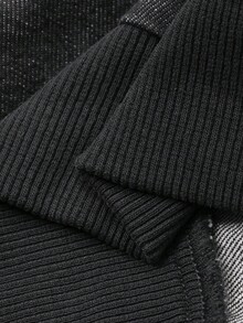 FRIFUL 女士休闲时尚宽松落肩拉链装饰牛仔外套，春秋季长袖 - 灰色 - 查看 9