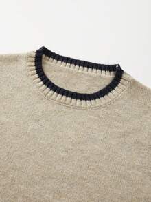 SHEIN Franclia 全新夏季简约个性拼布撞色优雅百搭女式针织上衣