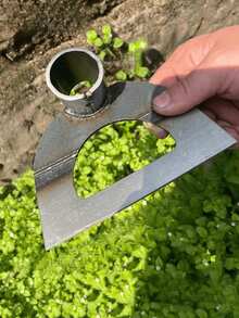 重型锰钢爪 - 加厚尖头除草工具，轻松松土、除草和耕作 - 锋利边缘设计，方便房主、园丁和种植者高效使用，适用于户外园艺和草坪护理，无手柄 - 空心鋤頭 - 查看 5