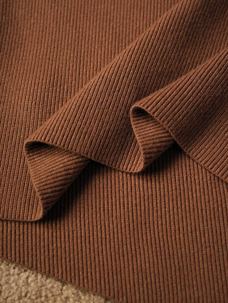 Chic 2 Pieces Knit Set: Metallic Decor Asymmetrical Shoulder Long Sleeve Sweater & Wide Leg Knit Pants, Autumn/Winter