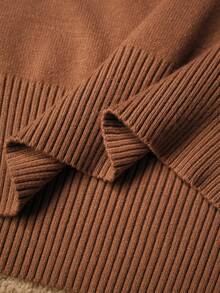 MOTF PREMIUM SEQUIN FLORAL EMBROIDERED TURTLENECK SWEATER, AUTUMN/WINTER - Camel - View 8