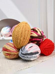 500g Sợi Chenille siêu thô, Đường kính 2cm - Chăn đan tay tự làm, Kết cấu nhung, Sợi Polyester mềm & dày để móc và đan Gối ấm cúng, Chăn, Thảm, Giường cho thú cưng, Tổ cho thú cưng, Gối, Khăn quàng cổ, Mũ, Túi đeo chéo, Búp bê, Đồ chơi cho thú cưng và các Dự án thủ công móc - Nhiều màu - Xem 8