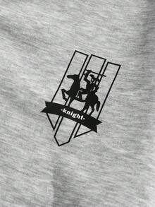 Manfinity Hypemode Aesthetic Post--Men's Contrast Color Block Collar Long Sleeve Half-Zip Casual Sweatshirt - Multicolor - View 3