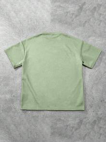 Claim Dot 宽松男士字母压纹落肩T恤 - 薄荷綠 - 查看 2