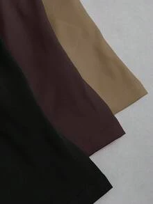 Sweetra Áo ba lỗ cổ vuông xếp ly đơn sắc đa năng cho nữ - Nhiều màu - Xem 7