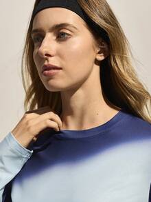 Easithlete Ladies' Outdoor T-Shirt Mesh Moisture Wicking,Athletic,Lounge - Royal Blue - View 5