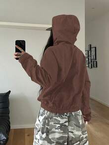 StreetHx Women's Lightweight Spring Softshell Jacket - Khaki - View 2