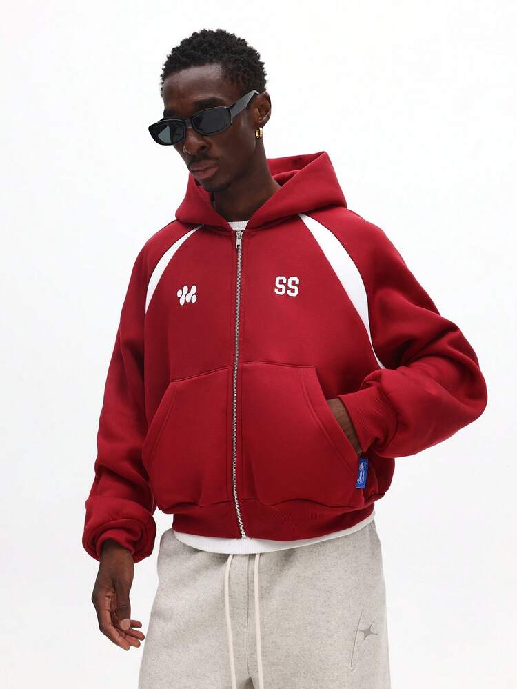 Full Zip Hoodie With Drawstring