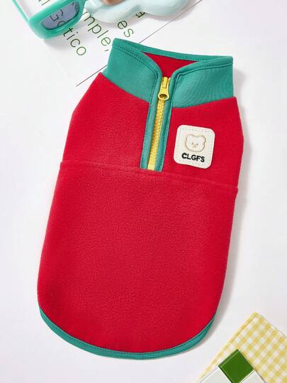 PETSIN Festive Santa-Themed Velvet Pet Hoodie For Dogs And Cats – Cozy Thickened Fleece Sweatshirt Vest Designed For Small Animals, Perfect For Indoor Lounging And Holiday Walks, Includes Convenient Harness Buckle For Leash Attachment, Christmas Gift Idea