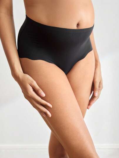 BloomMama 2pcs Seamless Solid Color Casual Thong Panties For Pregnant Women