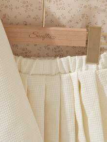 Souflis Kleine Mädchen Prinzessin Stil Jacke und plissierter Rock 2-teiliges Set, Herbst