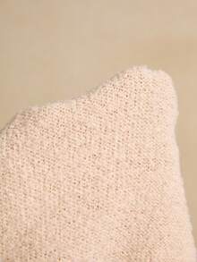 Poéselle Robe pull ajustée à manches longues de couleur unie, décontractée, avec franges. Vêtements d'automne et d'hiver pour femmes - Nude - Voir 11