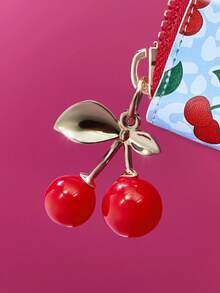 Betty Boop x SHEIN 1 件可爱卡通性感豹纹樱桃印花拉链 PU 皮革短钱包，风琴式隔层，卡位收纳，适合女性，俏皮可爱，送礼佳品，派对、节日、情人节适用 - 彩色 - 查看 6