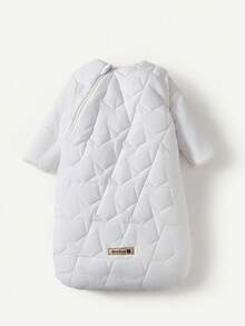 Cozy Pixies 1 pieza de ropa de cama para bebé, saco de dormir acolchado con patrón de estrellas, grueso y cálido, con mangas desmontables - Blanco - Ver 7