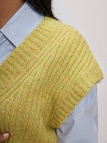 ATUI Studio Damen Lässig einfarbige gestrickte Weste für Herbst/Winter