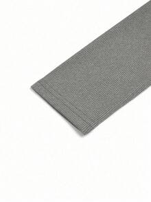 SHEIN LUNE 大码女式休闲宽松圆领长袖四件套T恤套装 - 彩色 - 查看 7