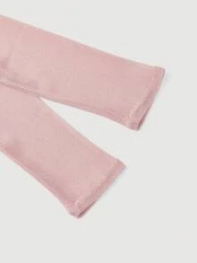 SHEIN MOD Women's Fashionable Sexy Sheer Fitted Long Sleeve T-Shirt, Long Sleeve Mesh Top - Pink - View 4