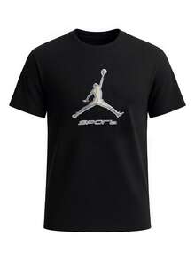 Nike Jordan Men's T-Shirts Black - Black - View 1