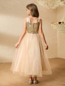 Halloween Party Girls High-End Formal Dress, Children's Cello Performance Dress, Girls Birthday Piano Recital Dress, Big Tween Girl Hostess Dress