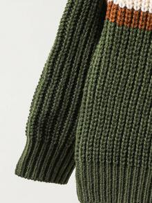 Cozy Pixies Áo len cổ tròn tay dài họa tiết sọc nhiều màu sắc dễ thương cho bé trai - Nhiều màu - Xem 3