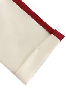 Franclia Quần ống rộng thanh lịch rộng rãi cho nữ, màu đen và be, mùa thu - Đỏ - Xem 5