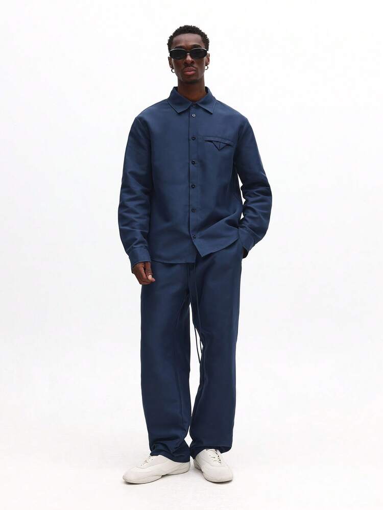 Long Sleeve Shirt With Matching Pants Set