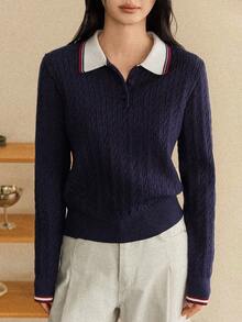 Dazy-Less Pull tricoté casual pour femmes, nouvelle arrivée pour l'automne/hiver