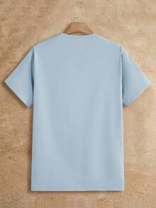 HIMLAND 3 件装男士休闲圆领针织短袖 T 恤，基本款 T 恤