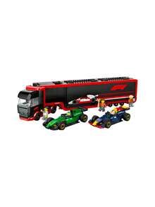 LEGO 60445 F1® Truck With RB20 & AMR24 F1® Cars 8years+