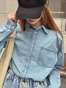DAZY 少女牛仔衬衫