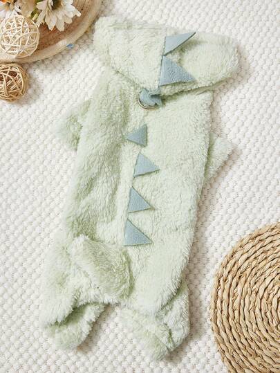 PETSIN Cute Plush Fleece Pet Jumpsuit – Four-Legged Warmth For Puppies, Kittens, And Small Animals, With Soft Thick Material For Autumn And Winter Comfort