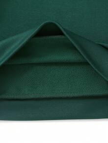 SHEIN 2 件套年轻男孩可爱休闲黄色刺绣运动衫和黑色裤子舒适服装，春季 - 墨綠色 - 查看 4