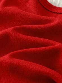 Cozy Pixies Newborn Baby Girl 2pcs/Set Floral Print Soft Knit Crew Neck Long Sleeve Pullover Top Lightweight Long Sleeve Tshirt For Baby Christmas Baby Clothes Baby Tops Baby Boy Full Sleeve Tshirts Baby Shirt Sets - Beige - View 8