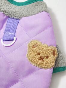 PETSIN Lovely Warm Pet Vest – Soft, Thickened Casual Waistcoat For Small Dogs, Cats, Puppies, And Kittens, Providing Excellent Comfort For Chilly Autumn And Winter Days - Purple - View 8