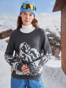 In My Nature Damskie swetry sportowe o regularnym kroju, z długim rękawem i okrągłym dekoltem, idealne na co dzień