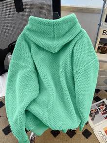 GlowEve 25件秋冬新款高端小众毛绒保暖连体卫衣 - 薄荷綠 - 查看 2