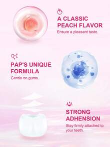 Slow Sunday PAP+ Teeth Whitening Strips, Get Rid Of  Smoke Stains, Coffee Stains, Tea Stains, Keep Your Mouth Clean And White,, Good Gift For Holiday, Party, Travel, Outdoor Activity, For Valentine'S Day, Valentines Gift, Suitable For Spring Personal Care - Pink - View 3