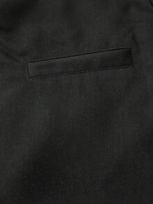 SHEIN MOD Pantalones formales con superposición gris oscuro, adecuados para la temporada de regreso a la escuela, ropa de trabajo en otoño/invierno