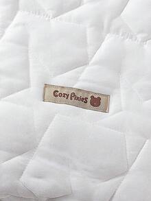 Cozy Pixies 1 pieza de ropa de cama para bebé, saco de dormir acolchado con patrón de estrellas, grueso y cálido, con mangas desmontables - Blanco - Ver 12