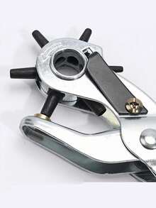 皮革打孔器，9 英寸重型皮革皮带打孔器，6 号旋转皮带手动打孔器，非常适合皮带、背带、DIY 皮革工艺和修理