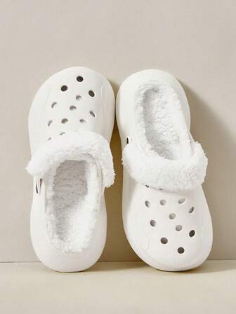 Cuccoo 女士秋冬毛绒舒适时尚塑料拖鞋