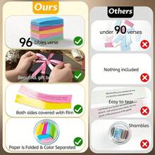 1 lọ thủy tinh câu Kinh Thánh đầy cảm hứng, lọ cầu nguyện quà tặng sùng đạo - Hoàn hảo để cầu nguyện, trang trí bàn làm việc và làm quà tặng tình yêu - Món quà lý tưởng cho bữa tiệc ngày lễ - Nhiều màu - Xem 7