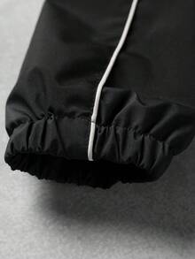 Manfinity Homme Men's Casual Hot-Selling Jacket Outfit Set, INS Style, Suitable For All Seasons And Daily Wear, Outdoor Hiking Matching, Photo Shoot Essential, Perfect Gift For Boyfriend/Husband, Men's Casual, Y2K