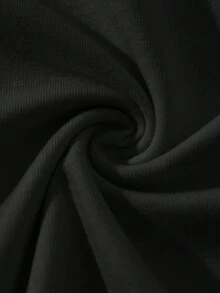 BATMAN X SHEIN 85th Young Boy Cartoon Portrait Pattern & Stylish Casual Short Sleeve T-Shirt Graphic Tee Boys - Black - View 7