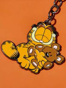 GARFIELD | SHEIN 锌合金卡通钥匙扣猫熊趣味包包挂件，适合挂包包挂钥匙，送礼收藏纪念 - 彩色 - 查看 3
