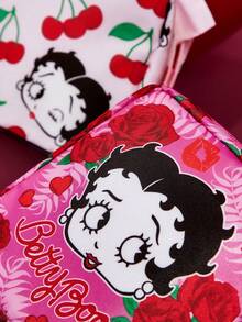 Betty Boop x SHEIN 1个/套卡通图案印花涤纶纤维收纳袋，可用作女性卫生用品收纳袋、数码产品收纳袋、小物件收纳袋，可爱、俏皮、性感 - 彩色 - 查看 7